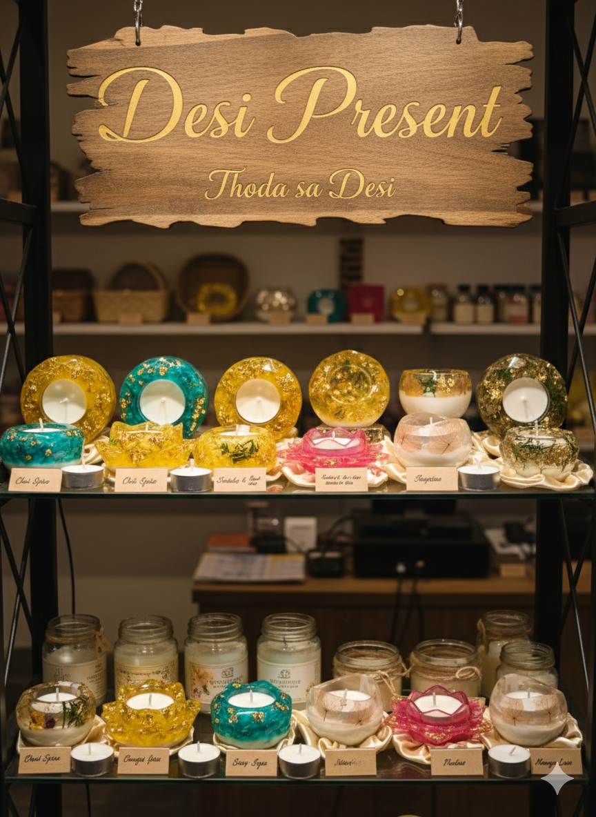 Premium Resin Handmade Candles