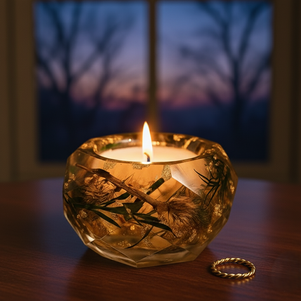 Golden Bloom Aura Candle