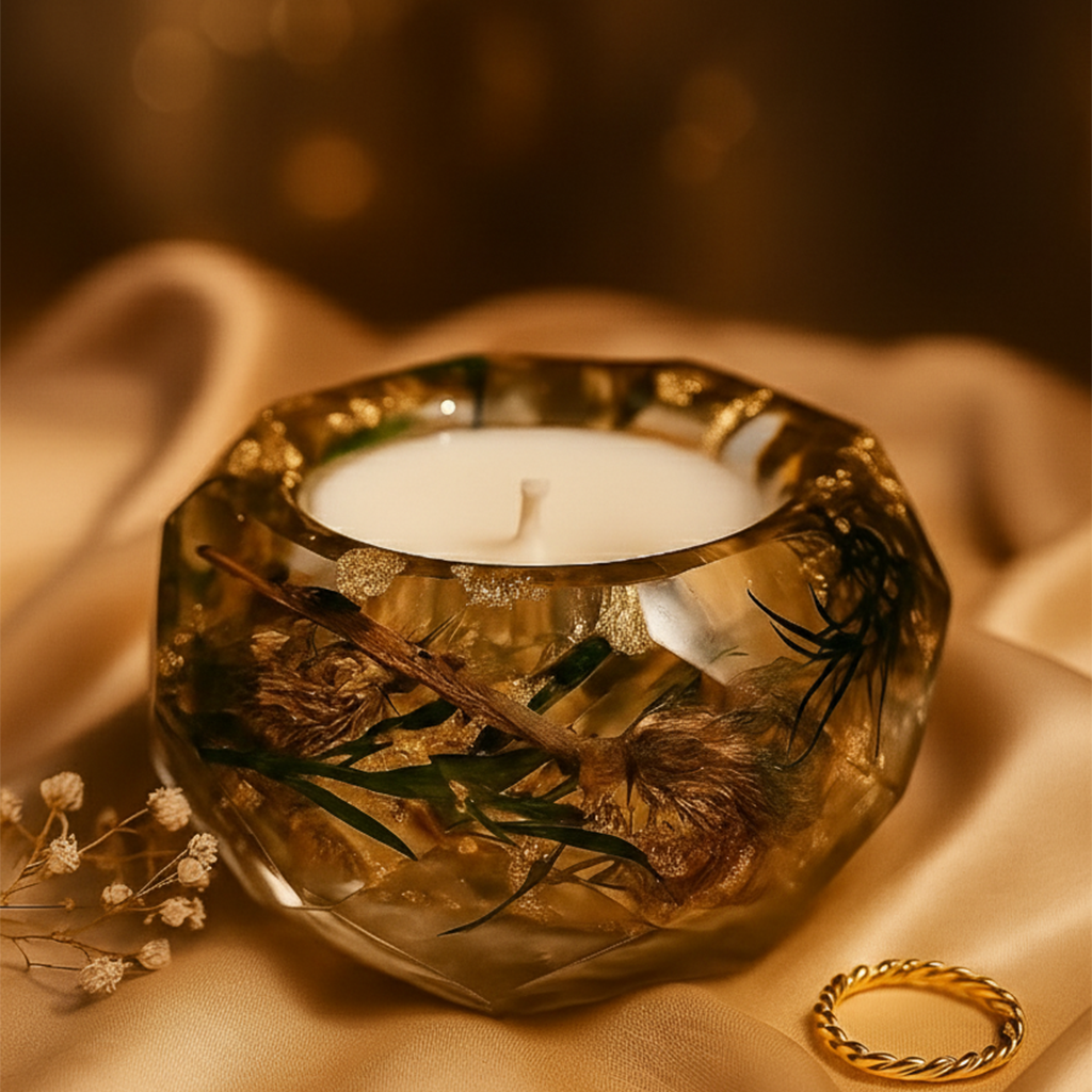 Golden Bloom Aura Candle