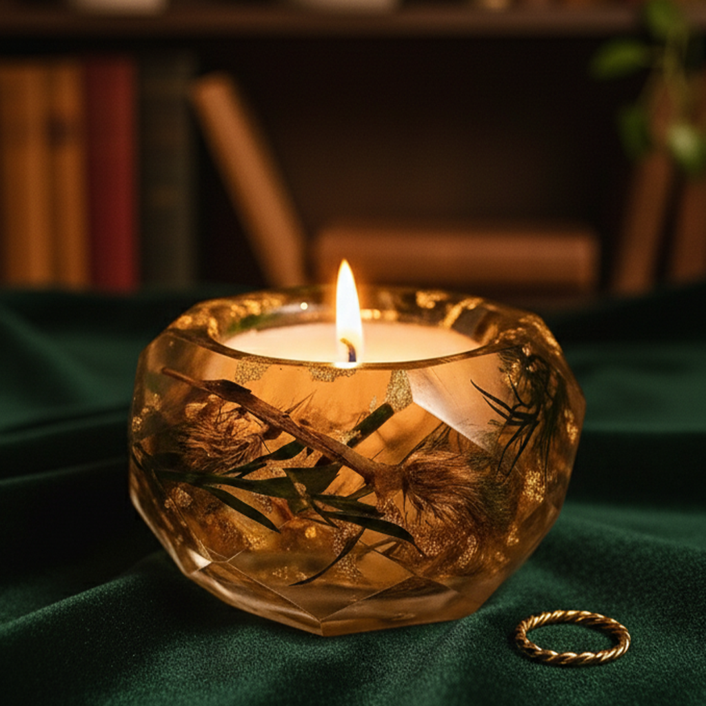 Golden Bloom Aura Candle